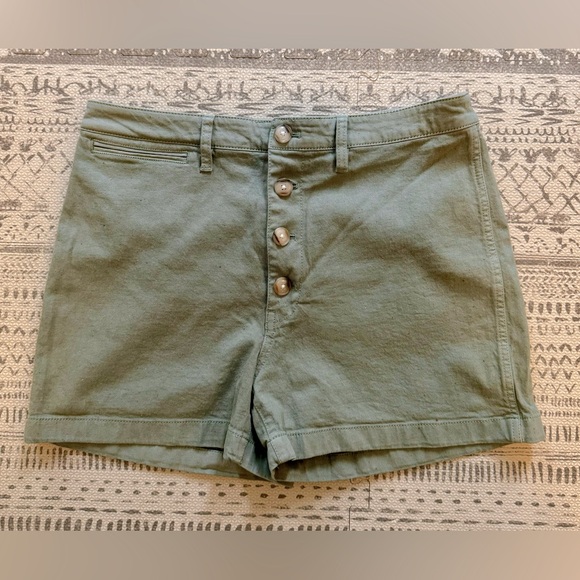 Madewell Emmett Shorts in Rainbow Flecks: Button-Front Edition - Picture 7 of 8